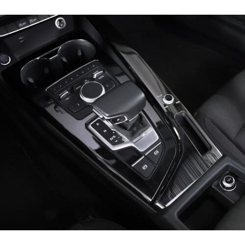 For 17-19 Audi A4L / A5 / S4 gear panel shift trim frame central shift frame stick interior modification 20