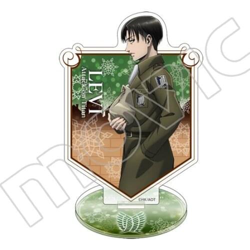 HOT Anime army uniform theme Attack on Titan Rival Ackerman Mikasa Ackerman Acrylic Stand Figure Model Desktop Decor Collection