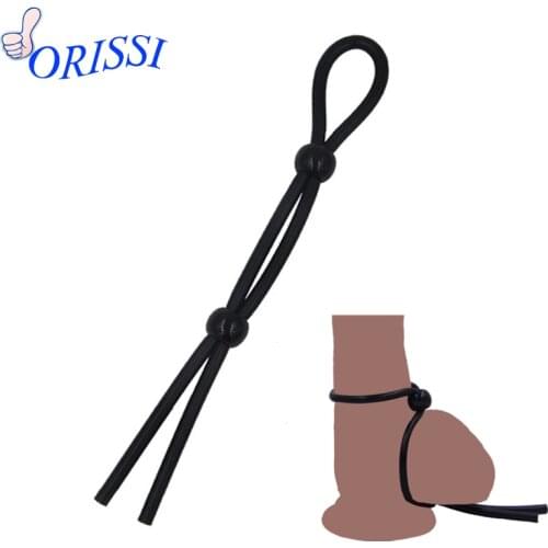 ORISSI Cheap Hot Sale Adjustable Silicone Time Delay Erection Cock Rings for Men, Adult Sexy Penis Rings Sex Products