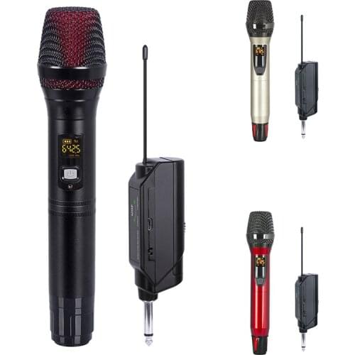 Top Deals Wireless Microphone With Charging Receiver Handheld Microphone For Karaoke Singing Dj Party Speech 200 Feet