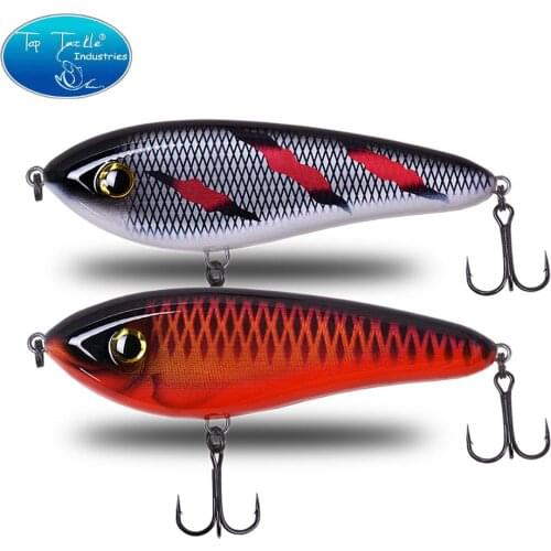 Slow sinking jerk bait fishing lure 130mm 70g Artificial Bait Rattle Pike Bass Fishing lure Tackle Big VIB Bite Resistanse