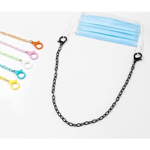 New Acrylic Mask Chain Lanyard Mask Storage Artifact Portable Mask Storage Student Chains for Storing Masks Eyeglasses Chain