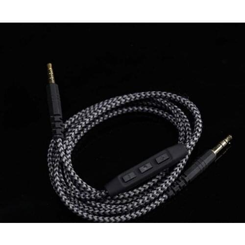 Newest headphones Connector Audio Cable 3.5 mm Male to 3.5mm Male Aux for V-MODA iPhone Android Car Speaker Auxiliary with mic