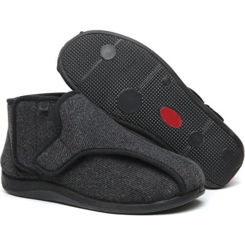 Widen New Wool Shoes Fat Swelling Deformation Hallux Valgus Foot Wide Elderly Diabetes Shoes magic Warm fleece Velcro shoes