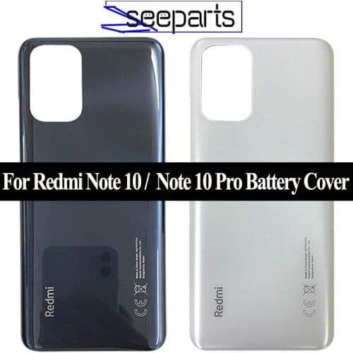New Cover For Xiaomi Redmi Note 10 Pro Back Housing Back Battery Cover Replacement Parts For Redmi Note 10 Battery Cover
