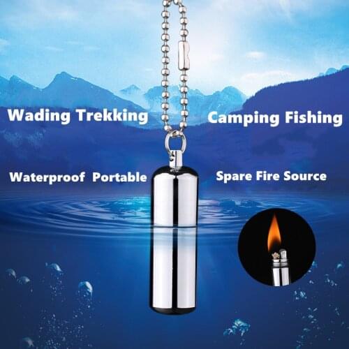 Portable Windproof Creative Metal Kerosene Lighter Outdoor Travel Alternate Fire Source Gadgets For Men