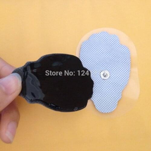 100pcs hand shaped non-woven Self Adhesive replacement Electrode pads for muscle stimulator Tens massage machine pad