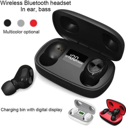 LED Display Bluetooth TWS V5.0 Wireless Earphones Earbuds with Mic Charging Box