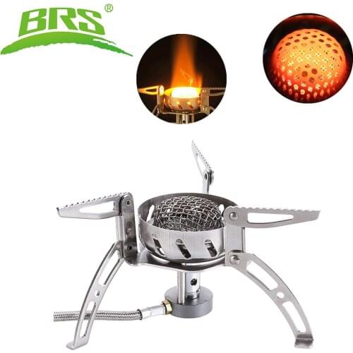 BRS Windproof Camping Gas Stove Outdoor picnic infrared stove Folding Split Stove Outdoor Hiking Gas Stove Furnace