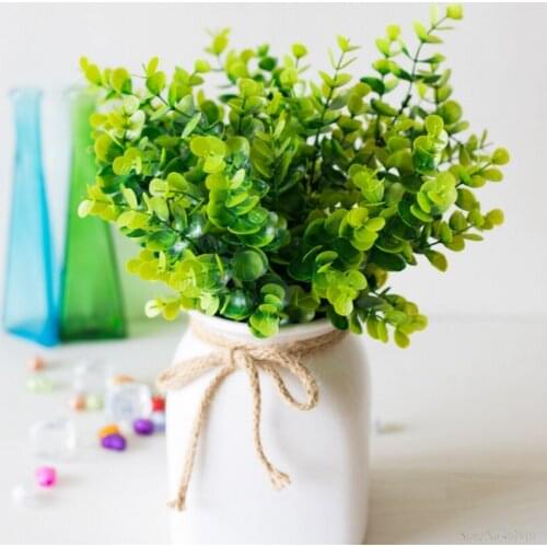 1 PCS 7-fork Green Grass Artificial Plants Penny Grass Plastic Flowers decorate the living room furnishing plants green leaf