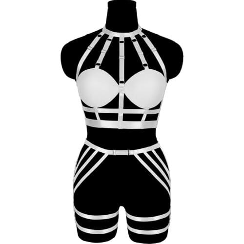 Cage Bra Bondage Chest Harness For Sensual Lingerie Women Exotic Costumes Erotic Lingerie Bride Clothes Accessories Punk Gartes
