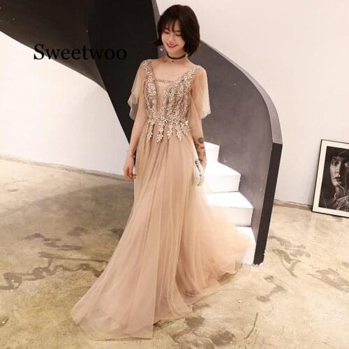 New Women Party Dress Sexy Sparkle Glam Sequin Dazzling V-neck Elegant Champagne Mesh Long Dresses Nightclub Female Vestidos