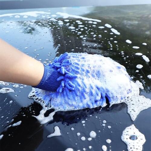 1pc Car Home Wash Gloves For Touareg Phaeton Phideon Variant Touran Beetle T-Cross T-Roc Amarok Tarok MOIA CARAVELLE MULTIVAN
