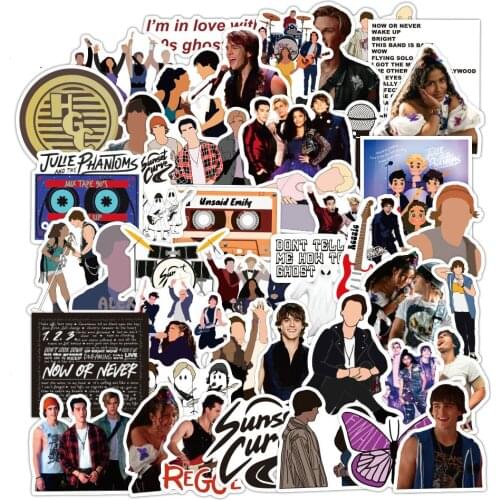 10/50Pcs/Bag Singer Sunset Curve Pvc Adhesive Waterproof Sticker Fashion Trunk Brand Laptop Bag Stickers Toys