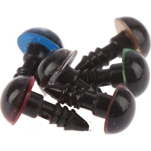 10pcs 8mm Doll Puppet Plastic Eyes 8mm For Handmade Doll Craft Children Kids Toy 6 colors