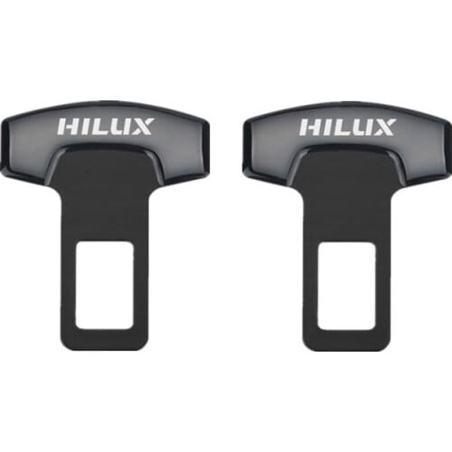 2PCS Car Belt Buckles Car Seat Safty Belt Alarm Canceler Stopper for Toyota Hilux surf vigo revo 2017 2018 Accessories