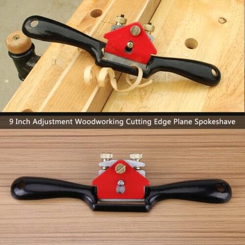 9 Inch Adjustment Woodworking Cutting Edge Plane Spokeshave Hand Trimming Tools With Screw