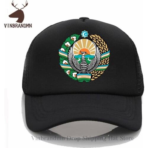 Uzbekistan Uzbekistani Baseball cap fashion nation team cotton Fishing hat sporting country UZB Print Ozbekiston flag Bucket hat