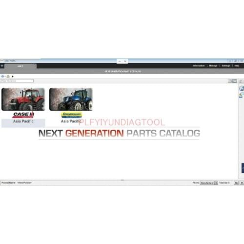 CNH NGPC Case IH and New Holland Agriculture 2020 NEXT GERNERATION parts catalogue APAC V2.17.1