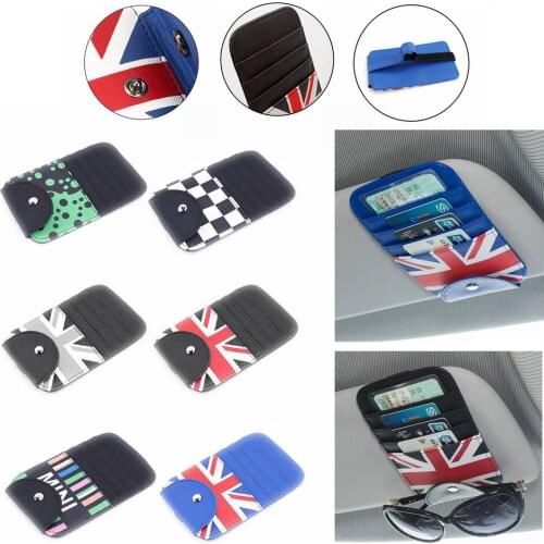 For MINI COOPER Countryman JCW S One R50 R52 R53 R55 R56 R57 R58 R60 R61 F54 F55 F56 F57 F60 Sunshade Card Holder Glasses Shelf