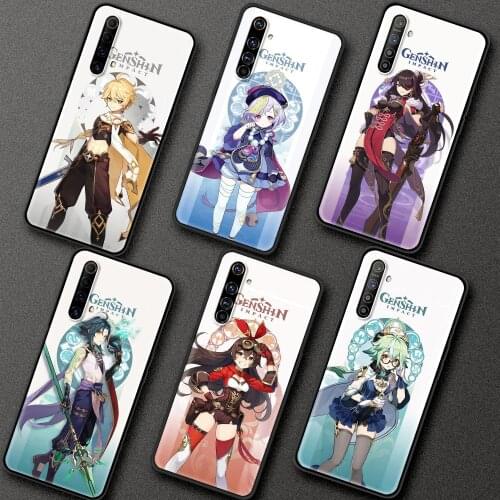 Hot Game Genshin Impact Phone Case For OPPO A9 Realme Reno 6 C3 7 Global 5 X7 Q2 Pro XT X3 2020 Soft Black Shell Back Cover