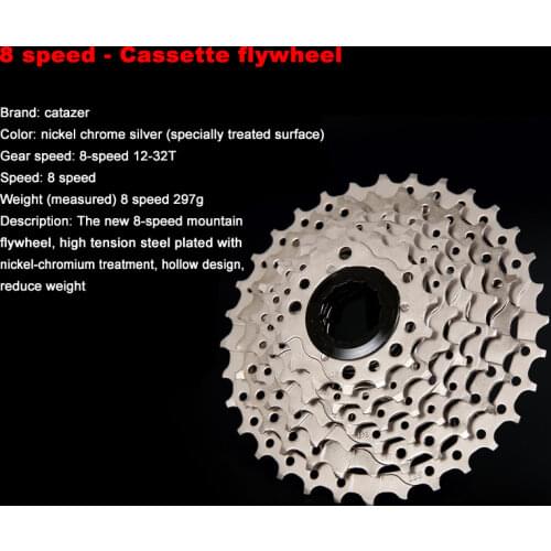 Mountain Bike Cassette Flywheel 8 Speed 24 Speed 12-32T Compatible with 8 Speed Casette Bicycle Freewheel Mountain Bike Parts
