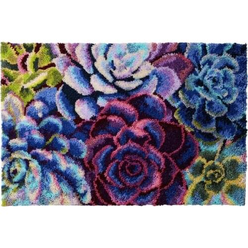 Latch Hook Rug with Printed Pattern for Adults/kids Crocheting Carpet Rug Yarn Mat Crochet Tapestry DIY Carpet Arts Hobby Crafts