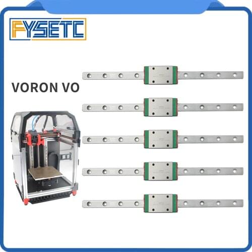FYSETC HIWIN Linear Guide Rail 5 Pc 150mm MGNH7 HIWIN Linear Guide Rail With Slider For Voron V0 3D Printer