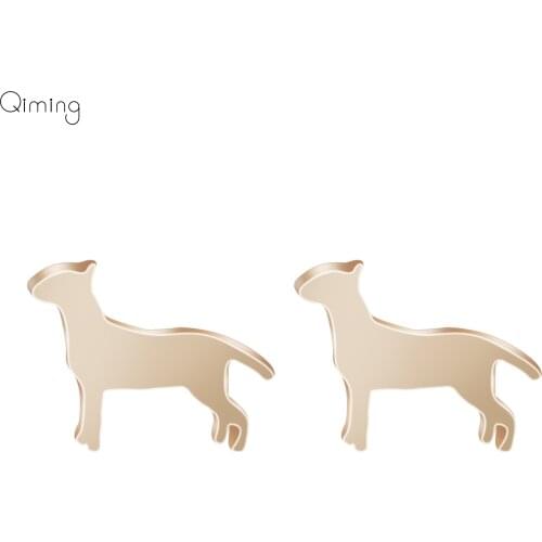 New Arrival Bull Terrier Stud Earrings Dog Pet Lovers Gifts For Women Brand Fine Jewelry Woman Baby Men Dog Earring Bijoux