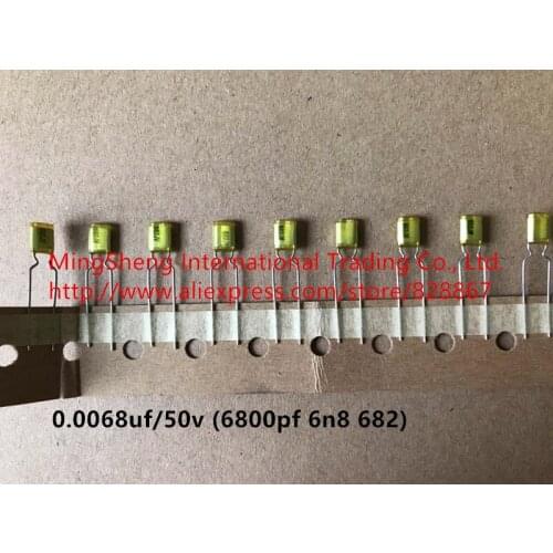 Original new 100% poly propylene film capacitor 0.0068uf/50v 6800pf 6n8 682 (Inductor)