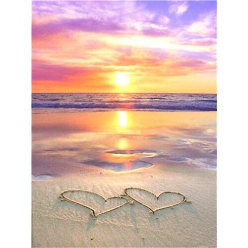 ARMYQZ Full Square Drill Diamond Painting Cross Stitch Seaside Scenery 5D Diamond Embroidery New Arrival Home Decoration