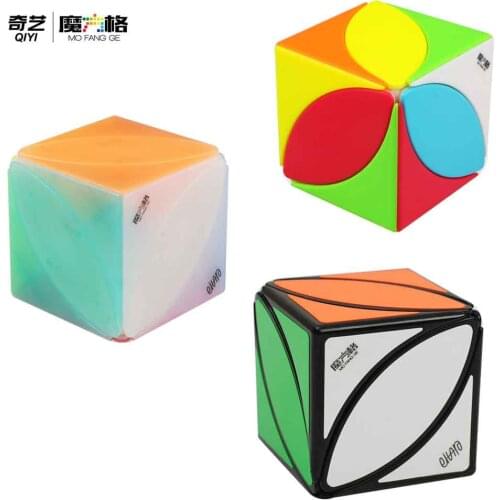 QiYi Creative Toys Square IVY Stickers Magic Cube MoFangGe Maple leaf shape speed cube puzzle skewb turning education kids toys