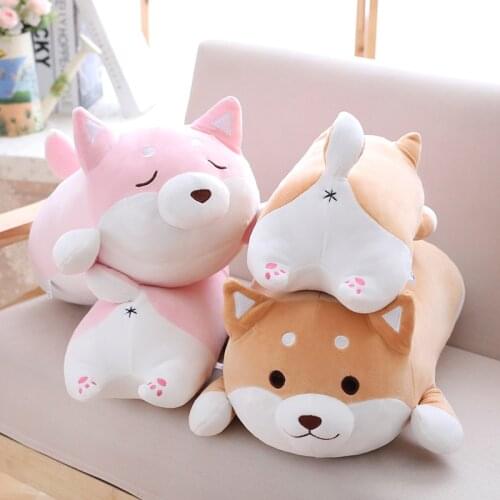 Good Quality Cute Fat Shiba Inu Dog Plush Toy Stuffed Soft Kawaii Animal Cartoon Pillow Lovely Gift for Kids Baby Children