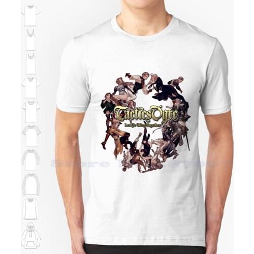 Tactics Ogre Black White Tshirt For Men Women Tactics Ogre Let Us Cling Together Let Us Cling Together Psp Jrpg Psp Games