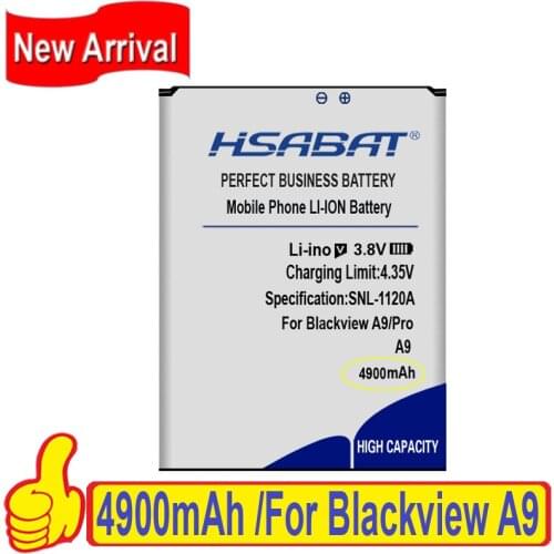Top Brand 100% New 4900mAh Battery for Blackview A9 Batteries + free gfit