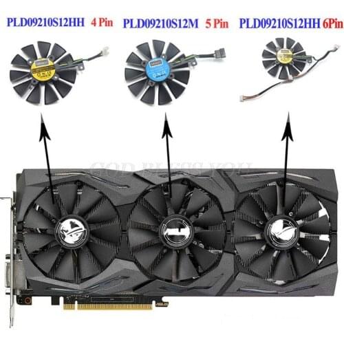 87MM PLD09210S12M PLD09210S12HH Cooling Fan Replace for asus Strix GTX 1060 OC 1070 1080 GTX 1080Ti RX 480 Graphics Card Fan