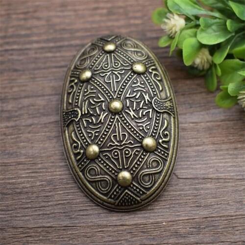 1pcs Norse Viking Brooch Oval Brooch Pin for Women Men Christmas Gift