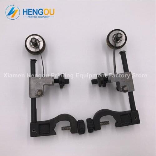1 Pair Komoriw01 Free Shipping wide 7.5cm Komori rubber wheel with seat frame Komori printing part