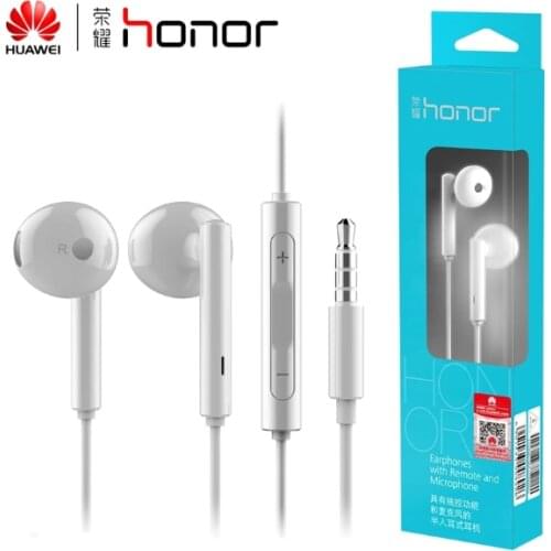 100% Original Huawei Honor AM115 Earphone With Mic For Xiaomi Huawei Universal phone Retail box High Bass quality