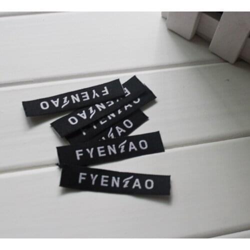 Peel stick clothing labels woven labels private brand labels for clothing 1000pcs lot