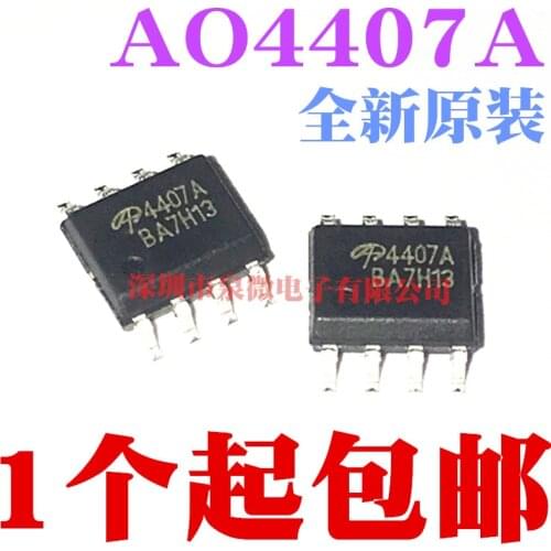 15 pçs/lote AO4407A AO4407 4407A SOP-8