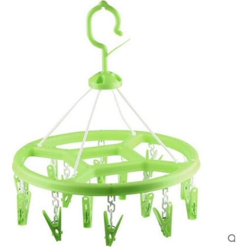 2 pcs/lot Camelias clothes rack multifunctional plastic circle underwear socks laundry folder small clip disc racks