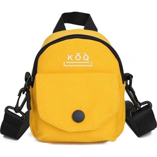 2019 New Women Fashion Canvas Shoulder & Messenger Bags Ladies Mini Letters Zipper Cross-body Bags Mini Purses Hand Bag