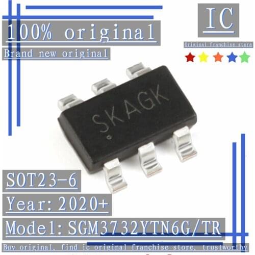 2020+100% Brand new original 20PCS-100PCS SGM3732YTN6G/TR SOT23-6 Silkscreen SKA 38V Boost LED Driver