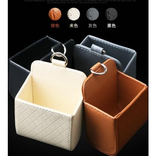 Car Air Vent Dashboard Tidy Hanging Leather Organizer Box for Chevrolet Cruze TRAX Aveo Lova Sail EPICA Captiva Malibu Volt Cama