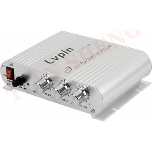 Lepy LP-838 LP838 Mini HiFi 2.1 Car Audio Amplifier 12V 20W*2 MP3 MP4 Car Stereo Player Auto Sound Subwoofer Amplifier