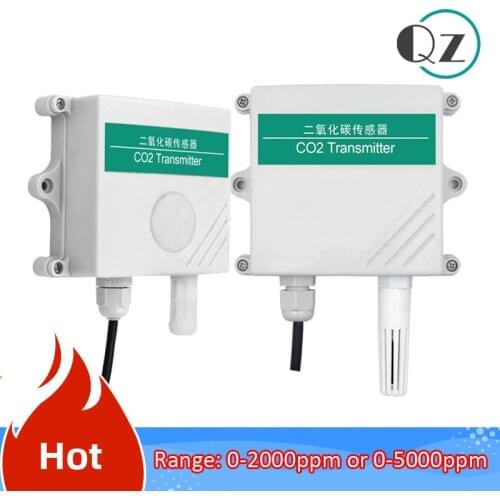 Carbon dioxide transmitter CO2 concentration detector collection high-precision CO2 sensor RS485 4-20MA 0-5V 0-10V gas detection
