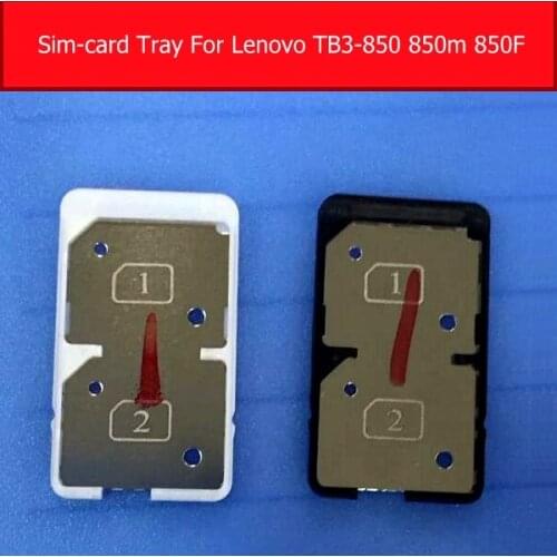 Sim Card Slot Tray Holder For Lenovo TB3-850 850M 850F Yt3-850f Sim SD Memory Card Adapter Flex Cable Replacement Repair Parts