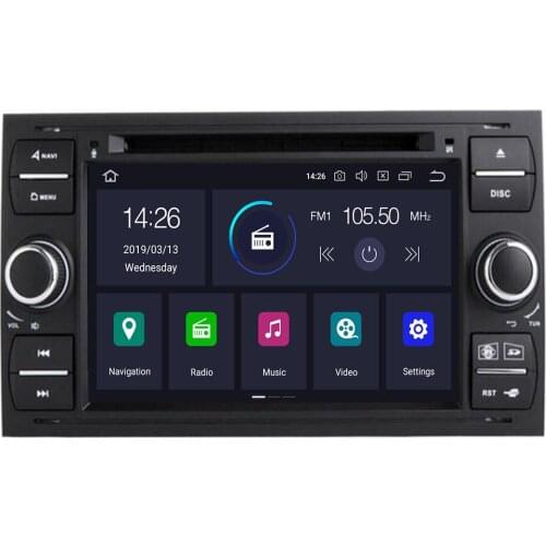 DSP IPS 2 din Android 10 4G 64G Car GPS For Ford Mondeo S-max Focus C-MAX Galaxy Fiesta transit Fusion Connect kuga DVD PLAYER
