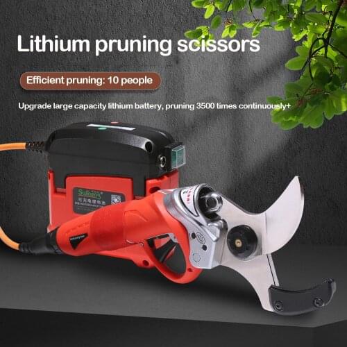 Electric Shears Electric Pruner 5200mah Li Battery Electric Pruning Shear Orchard Scissors for Fruit Tree Garden with Backpack